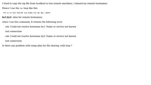 Unix & Linux: Alias not working with for loop смотреть онлайн