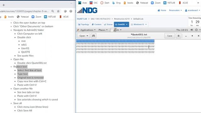 Working with Lines of Text in Gedit смотреть онлайн