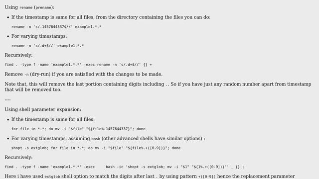 Unix & Linux: Rename files in a directory (2 Solutions!!) смотреть онлайн