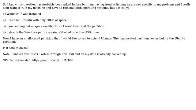 Ubuntu: Safely move (and extend) Ubuntu Partition смотреть онлайн
