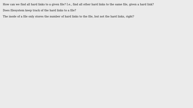 Unix & Linux: How to find all hard links to a given file? смотреть онлайн