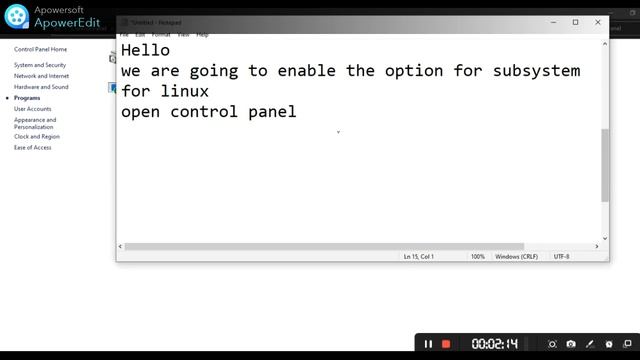 Enable the Subsystem Option for Linux in Windows || Easy Way to Enable😇 смотреть онлайн
