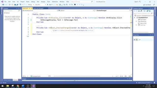 VB using Checkbox and RadioButton смотреть онлайн