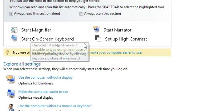 How to enable On Screen Keyboard in Windows 7, Vista смотреть онлайн