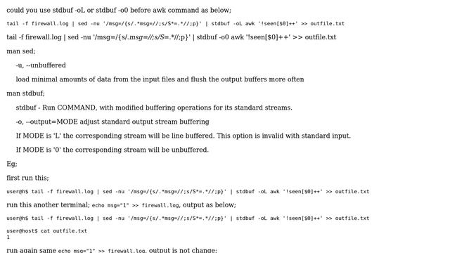 Unix & Linux: Combined linux commands not writing outfile.txt смотреть онлайн