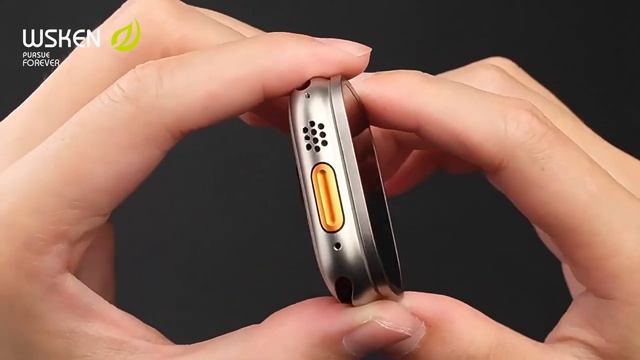 WSKEN Apple Watch Ultra 2/Ultra Screen Protector + Titanium Alloy Frame Installation Video смотреть онлайн