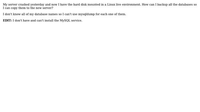 DevOps & SysAdmins: How to completely backup all mysql databases? смотреть онлайн