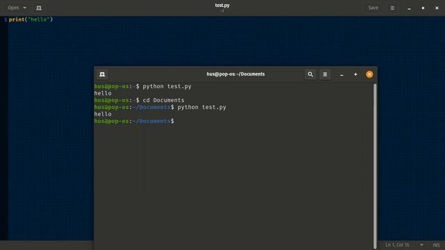 simple coding in 'Pop Os' смотреть онлайн