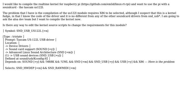 Unix & Linux: edit module requirements when compiling kernel смотреть онлайн