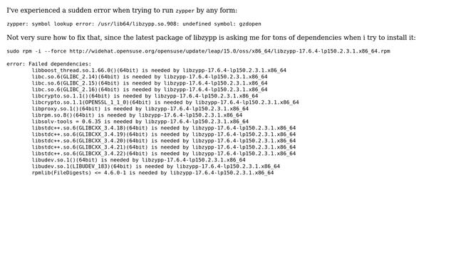 Unix & Linux: Zypper completely not working смотреть онлайн