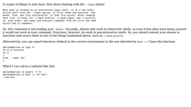 Unix & Linux: How to use alias in command_string? (2 Solutions!!) смотреть онлайн