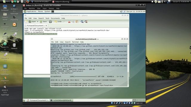 Installing asciinema and screenFetch on Linux смотреть онлайн