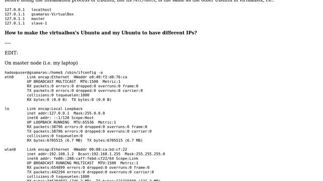 Unix & Linux: Make virtualbox get a different IP address than my laptop смотреть онлайн