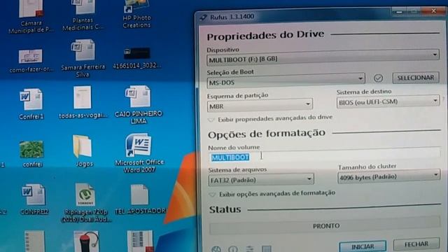 Formatar pendrive com a ferramenta Rufus смотреть онлайн