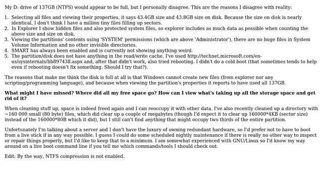 Unix & Linux: Why is my NTFS parition full when it's not? смотреть онлайн