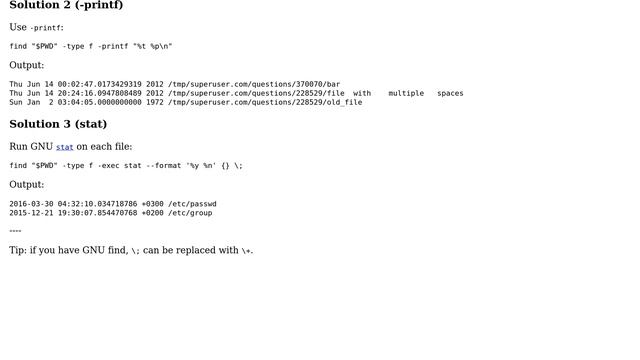 How to recursively list all files with timestamps and full path? (4 Solutions!!) смотреть онлайн