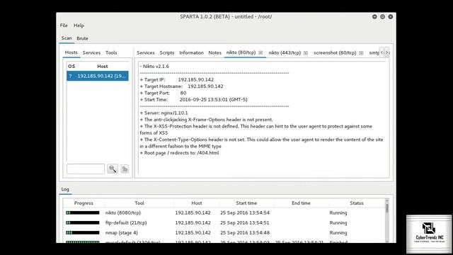 Enterprise Server analysis with Sparta (Kali Linux) - Bangla Tutorial смотреть онлайн