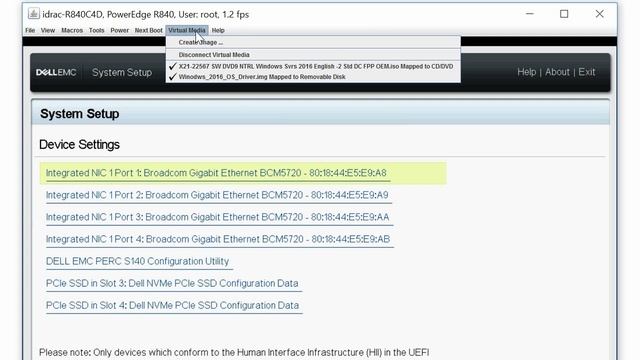 Install Win 2016 OS on NVMe Add-In-Card with S140 configuration using virtual media смотреть онлайн