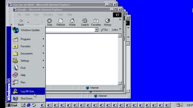 you are idiot virus in Windows 98 смотреть онлайн