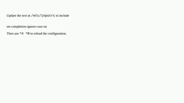 Case insensitive tab completion in Bash смотреть онлайн