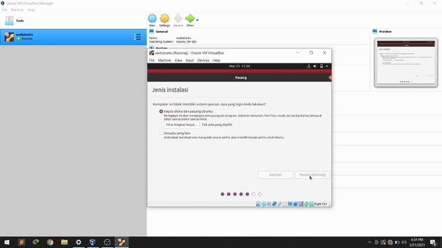 Tutorial Instalasi Linux Ubuntu LTS 20.04.2.0 (Menggunakan Virtual Box). смотреть онлайн