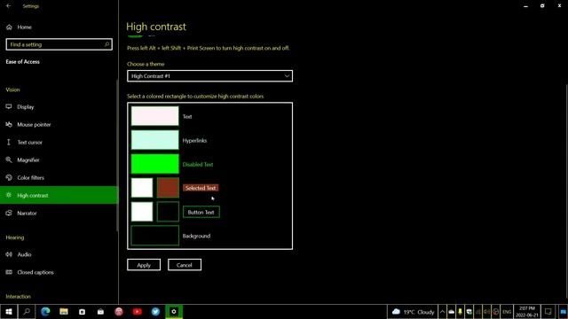 Windows 10 Using high contrast mode for better viewing and personalize смотреть онлайн