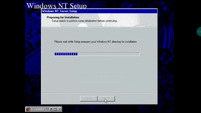 Installing Windows NT 5.0 Build 1701 смотреть онлайн