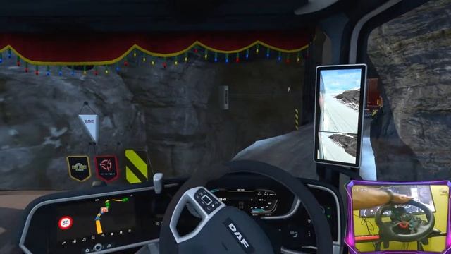 Trucking on the SNOW ROAD with friends || ETS 2 || #logitech g29 gameplay смотреть онлайн