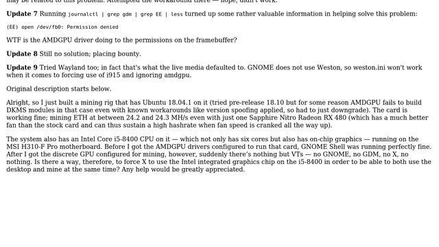 Is there a way to force X to use Intel integrated graphics while mining Ethereum on discrete... смотреть онлайн
