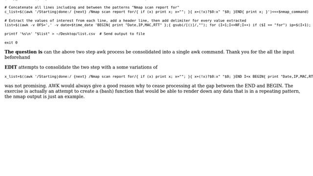 AWK concatenate output lines while extracting specific strings смотреть онлайн