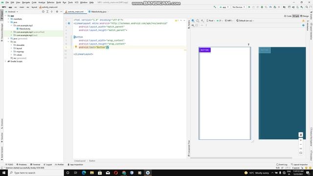 How to Set Button width and height in android studio tutorial in hindi смотреть онлайн