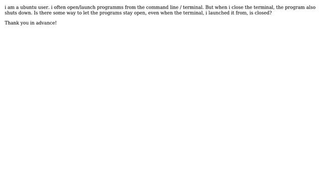 linux: how can i open a gui program like google-chrome from the command line so that it stays... смотреть онлайн