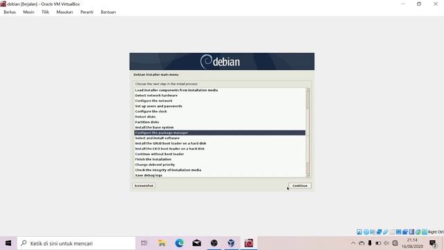 Tutorial instalasi Linux Debian di dalam virtual box смотреть онлайн