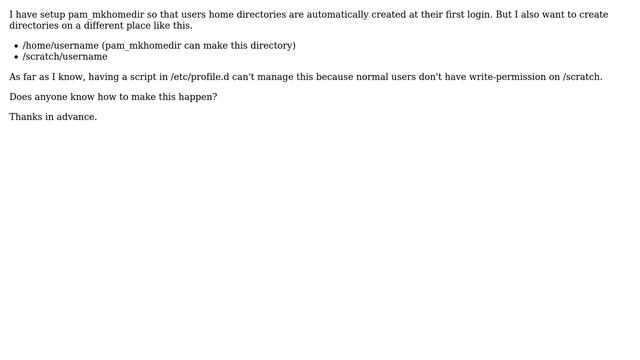 DevOps & SysAdmins: How can linux auto-create directories for a user at the first login? смотреть онлайн