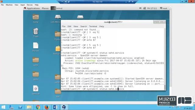 Evaluating exit code in RHEL7 смотреть онлайн