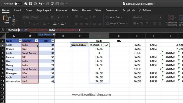 VLOOKUP Multiple Match Rows Records [Excel for Mac & Windows] смотреть онлайн