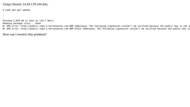 Ubuntu: Getting GPG error while running "sudo apt-get update" command смотреть онлайн