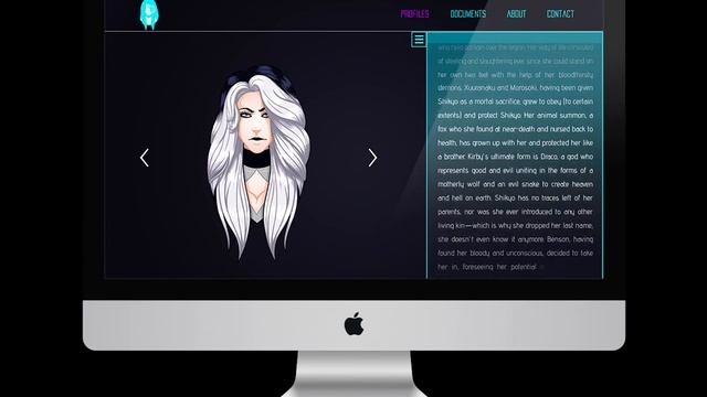 Character Information - iMac User Interface | UI Animation смотреть онлайн