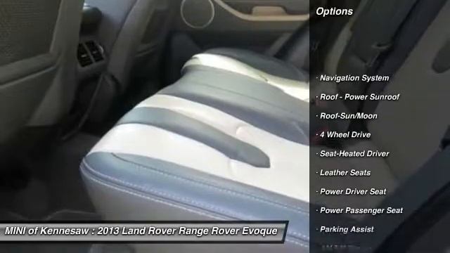 2013 Land Rover Range Rover Evoque Kennesaw GA M8273A смотреть онлайн