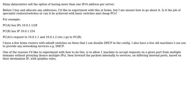 DevOps & SysAdmins: Emulating how datacentres provide multiple IPv4 addresses смотреть онлайн