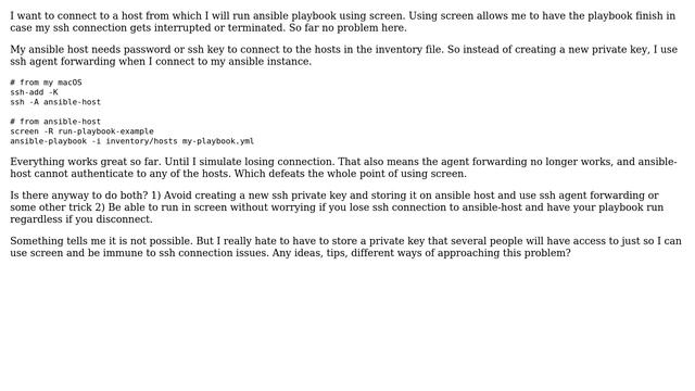 Unix & Linux: How to force ssh agent forwarding to continue in screen after you disconnect? смотреть онлайн