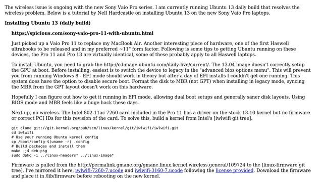 Ubuntu: Does Ubuntu have support for Sony vaio pro series смотреть онлайн
