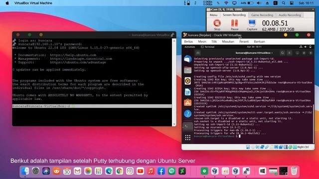 Tutorial Install SSH Server & Remote Ubuntu Dengan Menggunakan Software Putty смотреть онлайн