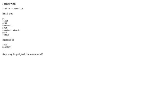 Unix & Linux: List only commands with lsof (2 Solutions!!) смотреть онлайн