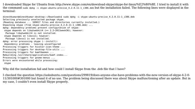 Ubuntu: Unable to install Skype in Ubunutu 12.04 смотреть онлайн