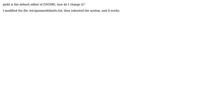 Unix & Linux: How to change the default editor of GNOME? смотреть онлайн
