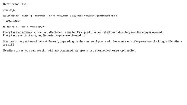 Unix & Linux: How to tell mutt not to wait for an attachment program to return? (2 Solutions!!) смотреть онлайн