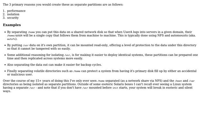 Unix & Linux: Should /usr and /home be on different partitions? (3 Solutions!!) смотреть онлайн