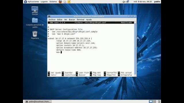 Fedora | Servidor DHCP смотреть онлайн