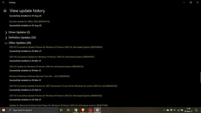 Microsoft release Optional Update KB5000842 for Windows 10 20H2 and 2004 смотреть онлайн